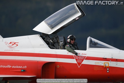 2019-09-07 Zeltweg Airpower 09348 Patrouille Suisse - Northrop F-5 Tiger II